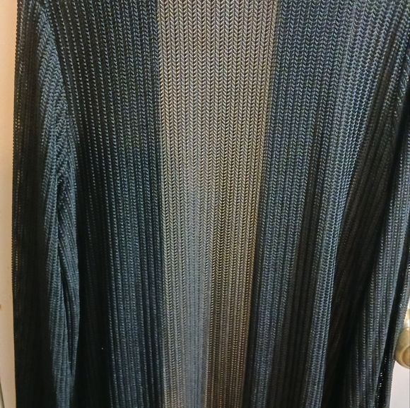 NY collection, Size 3x, see through Open Front Cardigan to wear over clothes - Picture 5 of 6